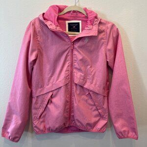 U.S Polo Assn. Pink Lightweight Windbreaker Hoody Jacket Pink Women’s Size Small